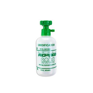 UMIDIFICADOR COM FRASCO PLASTICO 250 ML OXIGENIO - ROMED