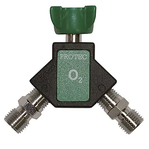 TOMADA DUPLA COM VÁLVULA O2 - PROTEC
