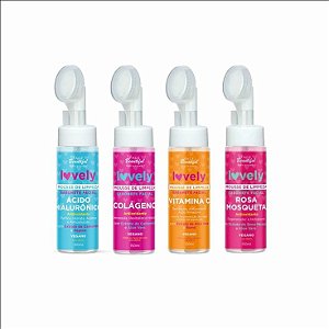 Mousse de limpeza sabonete facial Lovely Face Beautiful