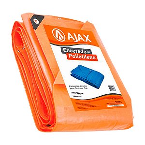 Lona Encerado Polietileno 2 X 2 laranja 200 Micras Ajax