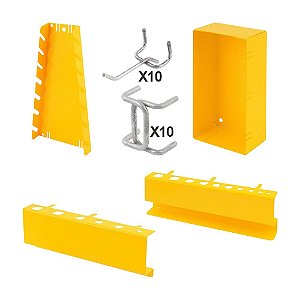 KIT ACESSÓRIOS C/24 PCS P/ PAINEL PORTA FERRAMENTAS METÁLICO VONDER