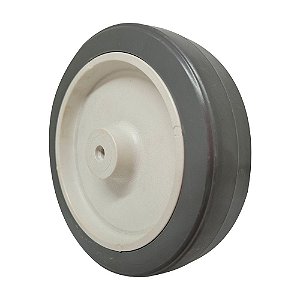 RODA BORRACHA TERMOPLÁSTICA 6 POL 130KG P/ RODÍZIO