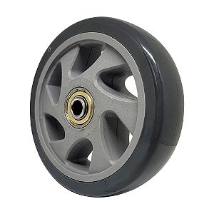 RODA PVC CINZA 5 POL 110KG P/ RODÍZIO