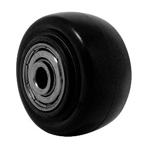 RODA PVC PRETO 1.5/8 POL 40KG P/ RODÍZIO