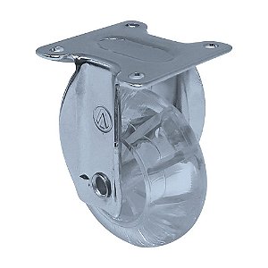 RODÍZIO RODA FIXO GEL SILICONE 100MM 3 POLEGADAS MÓVEIS 75MM