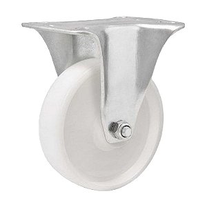 RODÍZIO RODA FIXO NYLON AÇO ZINCADO 3" 76MM 100KG