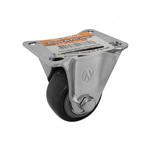 RODÍZIO RODA FIXO PVC CINZA REFORÇADO MÓVEIS 1.5/8" 40MM