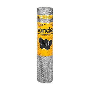 TELA PINTEIRO HEXAGONAL VONDER 1,00X50M BWG 22