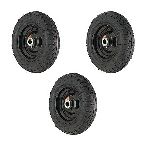 KIT 3 UN RODA  REFORÇADA 3.25-8 4 LONAS 1 ROL. ROLETE 200KG