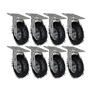 KIT 8 UN RODÍZIO GIRATÓRIO PNEUMÁTICO CARGO SPEED 6X2