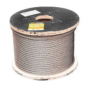 CABO DE AÇO VONDER INOX 6X19S 100M 7,94 mm 5/16”