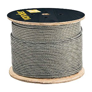 CABO DE AÇO VONDER FIBRA GALVANIZADO 6X25F 100M 7,94mm 5/16”
