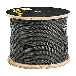 CABO DE AÇO VONDER FIBRA POLIDO 6X25F 100M  6,35 mm 1/4”