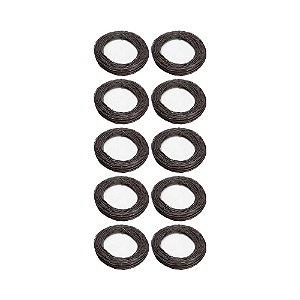 KIT 10 UN ARAME QUEIMADO LISO AJAX 14 BWG ROLO 1KG APROX.36M