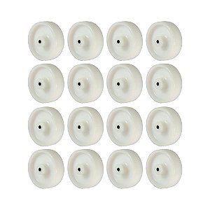 KIT 16 UN RODA 312 NYLON 3 POL 70KG P/ RODÍZIO