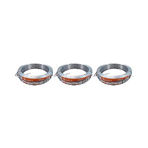 KIT 3 UN ARAME GALVANIZADO AJAX 14 BWG ROLO 1KG APROX. 36M