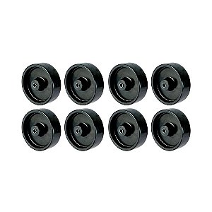 KIT 8 UN RODA 512 POL IPROPILENO 5 POL 100KG P/ RODÍZIO