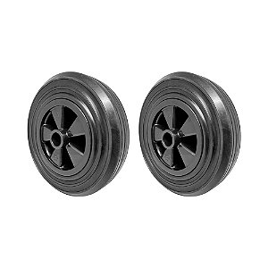 KIT 2 UN RODA CONTAINER PLÁSTICO 8 POL 200KG P RODÍZIO