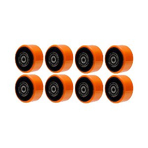 KIT 8 UN RODA POLIURETANO MOLDADO 52PU 5 POL 400KG P RODÍZIO