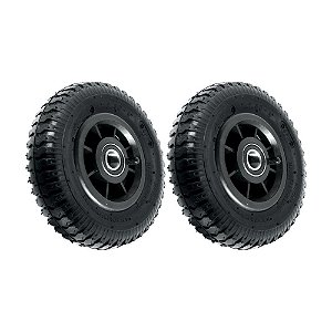 KIT 2 UN RODA PNEUM AJAX 2.50-4 4L PLÁSTICO ROL 20MM 3/4