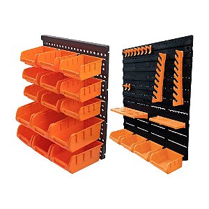 KIT PAINÉIS 20 PEÇAS DIVERSAS 15 CAIXAS PORTA COMPONENTES