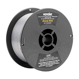 ARAME MIG/MAG 0,8MM CARRETEL PLÁSTICO 1KG SEM GÁS VONDER