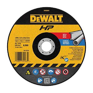 DISCO DE CORTE FINO 180MM X 1,6MM X 22,23MM DW8065 AR DEWALT