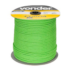 CORDA CAMINHONEIRO TRANÇADA 8MM X 228M VERDE VONDER