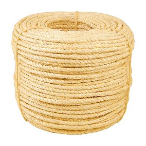 CORDA DE SISAL TORCIDA 8MM X 220M 3 PERNAS VONDER