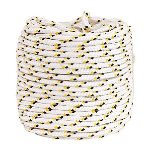 CORDA MULTIFILAMENTO TRANÇADA 8MM X 50M BRANCA VONDER