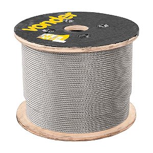 CABO DE AÇO VONDER INOX 6X19S 40M 7,94 mm 5/16”