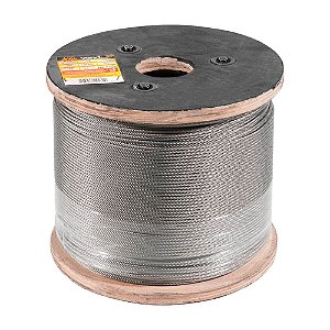 CABO DE AÇO VONDER INOX 6X19m 20M 4,76 mm 3/16”