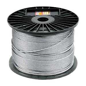 CABO DE AÇO VONDER FIBRA GALVANIZADO 6X7 50M 1,59mm 1/16"