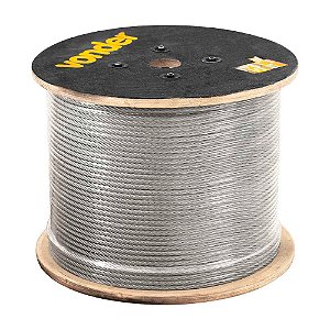 CABO DE AÇO VONDER FIBRA GALVANIZADO 6X19S 70M 9,53 mm 3/8”