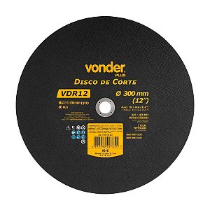 KIT 10 DISCO DE CORTE 300MM X 3,2MM X 19,10MM VDR12 VONDER