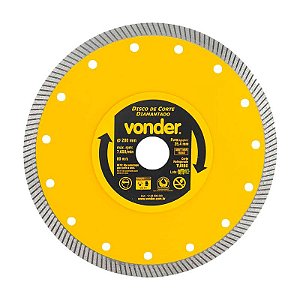 KIT 50 DISCO DE CORTE DIAMANTADO 200MM TURBO VONDER