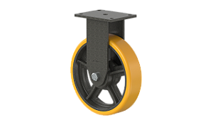 RODÍZIO RODA POLIURETANO FERRO FIXO FMPX123PE 1400KG 12X3