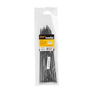 ABRAÇADEIRA DE NYLON 100UN PRETA 200MM X 2,5MM VONDER