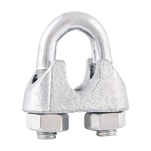 CLIPS PARA CABO DE AÇO 1/2" 12,70MM 25 PEÇAS VONDER