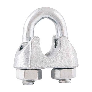 CLIPS PARA CABO DE AÇO 1/4" 6,35MM 25 PEÇAS VONDER