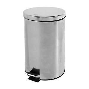 LIXEIRA REDONDA 20 LITROS INOX CINZA VONDER