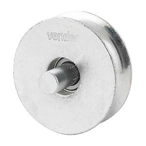 ROLDANA PORTÃO 2.1/2" TIPO U AÇO ZINCADO ROLAMENTO E PINO VD