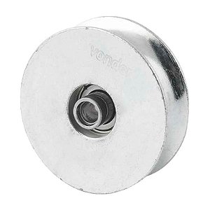 ROLDANA PORTÃO 2.1/2" TIPO U AÇO ZINCADO ROLAMENTO BUCHA VD