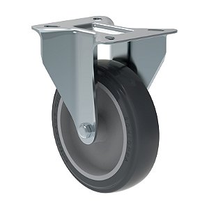 RODÍZIO FIXO PVC CINZA FL 512 BP SM 75KG SCHIOPPA