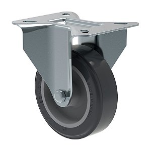 RODÍZIO FIXO PVC CINZA FL 412 BP SM 65KG SCHIOPPA