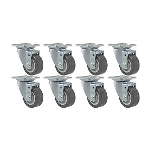 KIT 8 RODÍZIO GIRATÓRIO GLAP 1.58 BP SM 35KG SCHIOPPA