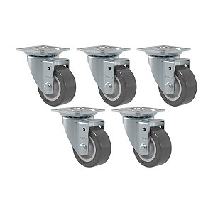 KIT 5 RODÍZIO GIRATÓRIO GLAP 1.58 BP SM 35KG SCHIOPPA