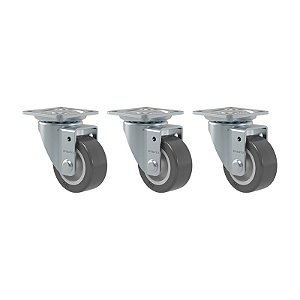 KIT 3 RODÍZIO GIRATÓRIO GLAP 1.58 BP SM 35KG SCHIOPPA