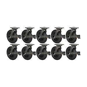 KIT 10 RODÍZIO GIRATÓRIO FREIO PNEUMÁTICO GPCX 3258PCE 200KG