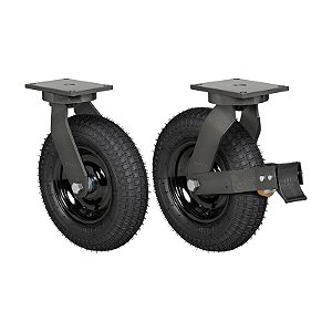 KIT 2 RODÍZIO GIRATÓRIO FREIO PNEUMÁTICO GPCX 3258 PCE 200KG